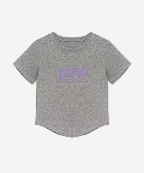 DEVIWEAR(デヴィウェア)の「DVWロゴ半袖Tシャツ DEVI-T0154-メランジグレー(Tシャツ/カットソー・レディース・ミックスグレー・SMALL/MEDIUM)」の3枚目の写真