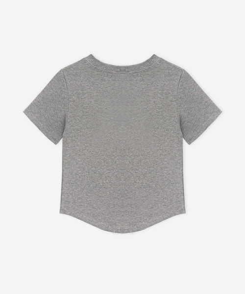 DEVIWEAR(デヴィウェア)の「DVWロゴ半袖Tシャツ DEVI-T0154-メランジグレー(Tシャツ/カットソー・レディース・ミックスグレー・SMALL/MEDIUM)」の2枚目の写真