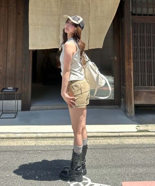 RAY CASSIN(レイカズン)の「【チェック / 無地】アメスリカットシャツ(シャツ/ブラウス・レディース・ホワイト/ホワイト系その他/ブラック/ブラック系その他2/カーキ・FREE)」の22枚目の写真