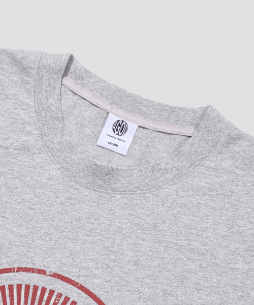 AGOD（エージーオーディー）の「TDサークルロゴハーフTシャツ[グレー]（Tシャツ/カットソー・レディース・その他・SMALL/MEDIUM/LARGE）」の6枚目の写真