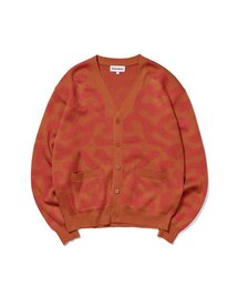PATTERN CARDIGAN ORANGE