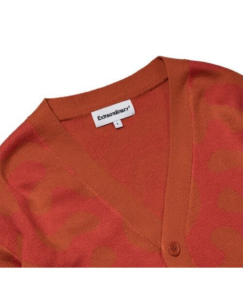 EXTRAORDINARY(エクストラオーディナリー)の「PATTERN CARDIGAN ORANGE(カーディガン/ボレロ・レディース・その他・LARGE/MEDIUM/X-LARGE)」の5枚目の写真