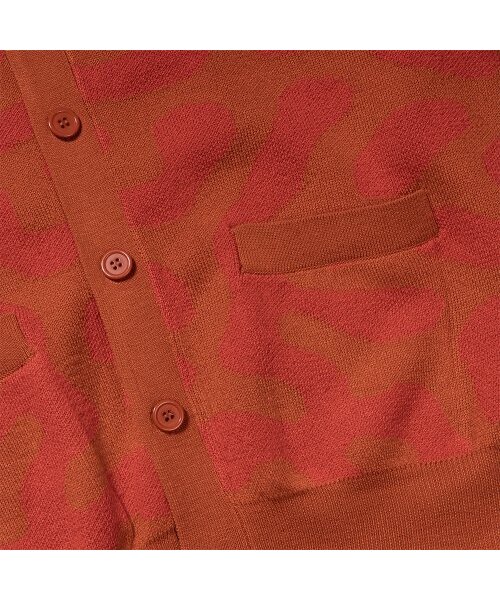 EXTRAORDINARY(エクストラオーディナリー)の「PATTERN CARDIGAN ORANGE(カーディガン/ボレロ・レディース・その他・LARGE/MEDIUM/X-LARGE)」の3枚目の写真