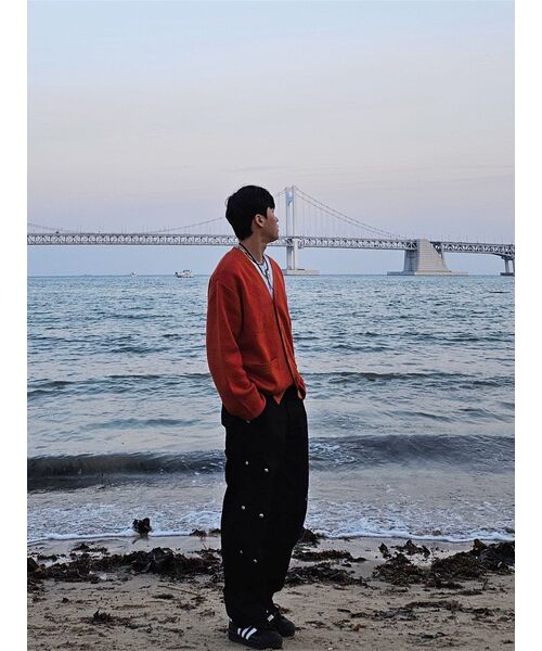 EXTRAORDINARY(エクストラオーディナリー)の「PATTERN CARDIGAN ORANGE(カーディガン/ボレロ・レディース・その他・LARGE/MEDIUM/X-LARGE)」の2枚目の写真