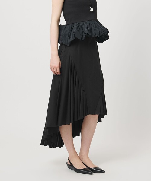 ASTRAET（アストラット）の「＜ASTRAET＞コンビ タック フレアースカート（スカート・レディース・ブラック/ダークグレー・1/0/2）」の6枚目の写真