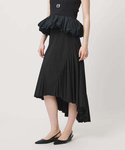 ASTRAET（アストラット）の「＜ASTRAET＞コンビ タック フレアースカート（スカート・レディース・ブラック/ダークグレー・1/0/2）」の7枚目の写真