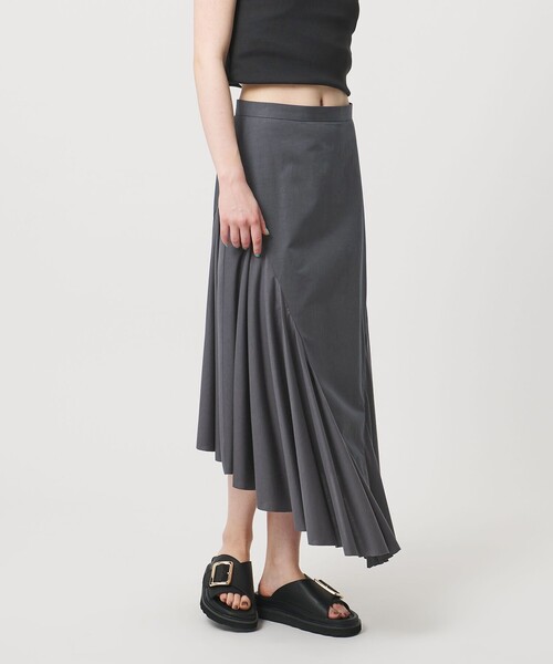 ASTRAET（アストラット）の「＜ASTRAET＞コンビ タック フレアースカート（スカート・レディース・ブラック/ダークグレー・1/0/2）」の10枚目の写真