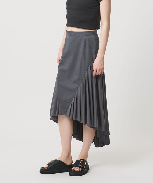 ASTRAET（アストラット）の「＜ASTRAET＞コンビ タック フレアースカート（スカート・レディース・ブラック/ダークグレー・1/0/2）」の12枚目の写真