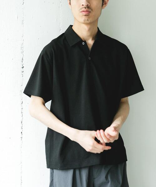 URBAN RESEARCH DOORS(アーバンリサーチドアーズ)の「ソマルティカノコ ショートスリーブポロシャツ(ポロシャツ・メンズ・ブラウン/チャコールグレー/ブラック・MEDIUM/LARGE)」の5枚目の写真