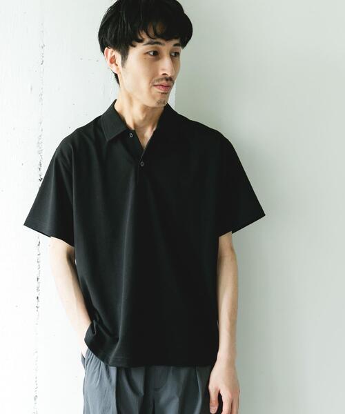 URBAN RESEARCH DOORS(アーバンリサーチドアーズ)の「ソマルティカノコ ショートスリーブポロシャツ(ポロシャツ・メンズ・ブラウン/チャコールグレー/ブラック・MEDIUM/LARGE)」の6枚目の写真