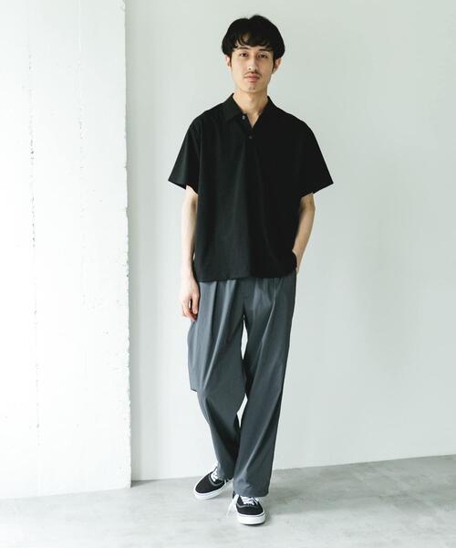 URBAN RESEARCH DOORS(アーバンリサーチドアーズ)の「ソマルティカノコ ショートスリーブポロシャツ(ポロシャツ・メンズ・ブラウン/チャコールグレー/ブラック・MEDIUM/LARGE)」の9枚目の写真