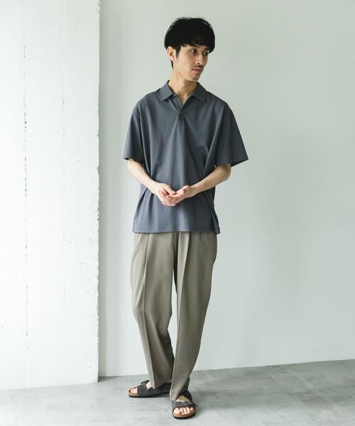 URBAN RESEARCH DOORS(アーバンリサーチドアーズ)の「ソマルティカノコ ショートスリーブポロシャツ(ポロシャツ・メンズ・ブラウン/チャコールグレー/ブラック・MEDIUM/LARGE)」の20枚目の写真