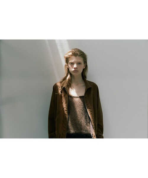 Demi-Luxe BEAMS（デミルクス ビームス）の「【別注】TICCA / ウルトラ スエード ブルゾン（ブルゾン・レディース・ブラウン・ONE SIZE）」の2枚目の写真