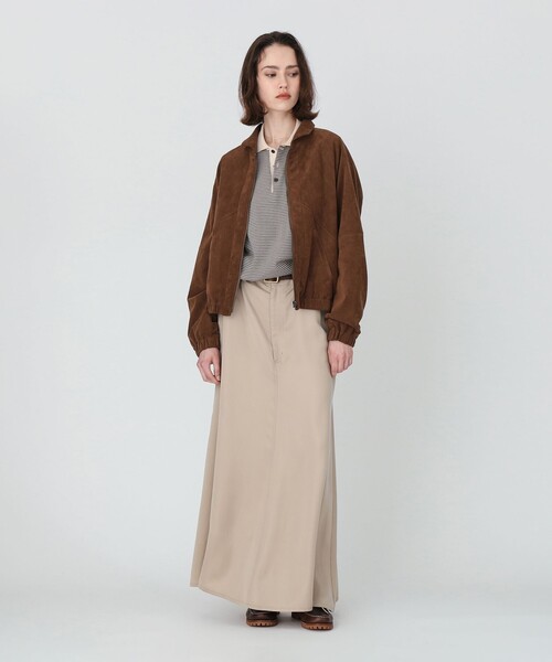 Demi-Luxe BEAMS（デミルクス ビームス）の「【別注】TICCA / ウルトラ スエード ブルゾン（ブルゾン・レディース・ブラウン・ONE SIZE）」の5枚目の写真