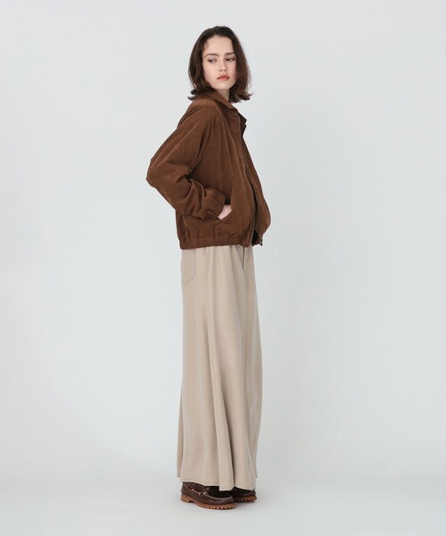 Demi-Luxe BEAMS（デミルクス ビームス）の「【別注】TICCA / ウルトラ スエード ブルゾン（ブルゾン・レディース・ブラウン・ONE SIZE）」の6枚目の写真