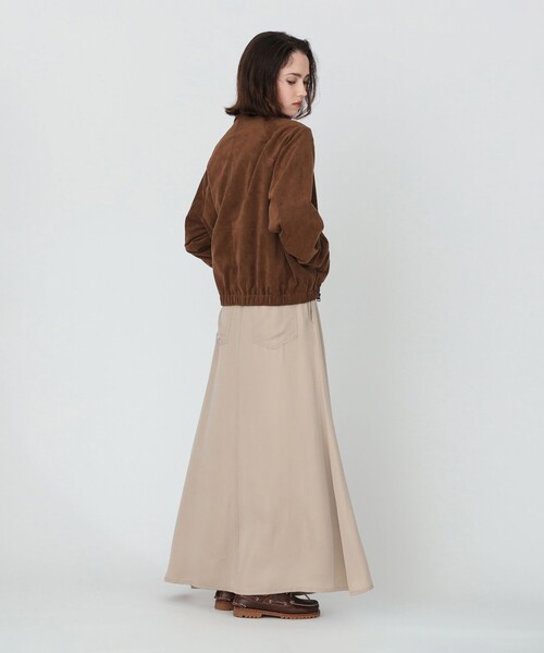 Demi-Luxe BEAMS（デミルクス ビームス）の「【別注】TICCA / ウルトラ スエード ブルゾン（ブルゾン・レディース・ブラウン・ONE SIZE）」の7枚目の写真