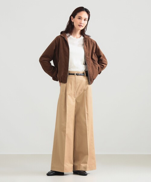 Demi-Luxe BEAMS（デミルクス ビームス）の「【別注】TICCA / ウルトラ スエード ブルゾン（ブルゾン・レディース・ブラウン・ONE SIZE）」の9枚目の写真