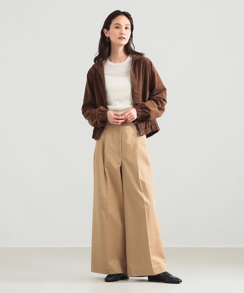 Demi-Luxe BEAMS（デミルクス ビームス）の「【別注】TICCA / ウルトラ スエード ブルゾン（ブルゾン・レディース・ブラウン・ONE SIZE）」の10枚目の写真