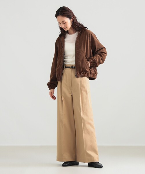 Demi-Luxe BEAMS（デミルクス ビームス）の「【別注】TICCA / ウルトラ スエード ブルゾン（ブルゾン・レディース・ブラウン・ONE SIZE）」の11枚目の写真