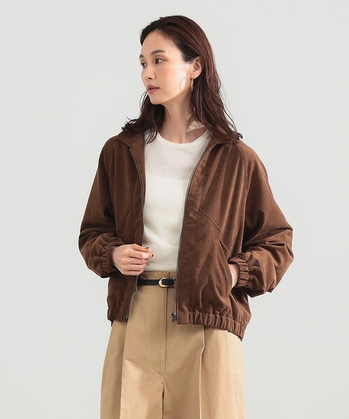 Demi-Luxe BEAMS（デミルクス ビームス）の「【別注】TICCA / ウルトラ スエード ブルゾン（ブルゾン・レディース・ブラウン・ONE SIZE）」の12枚目の写真