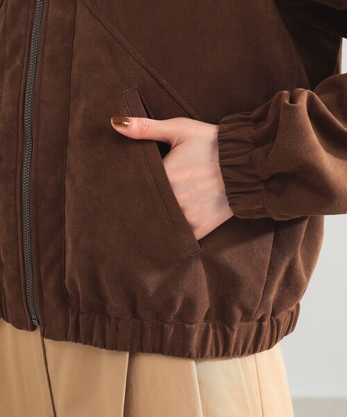Demi-Luxe BEAMS（デミルクス ビームス）の「【別注】TICCA / ウルトラ スエード ブルゾン（ブルゾン・レディース・ブラウン・ONE SIZE）」の17枚目の写真