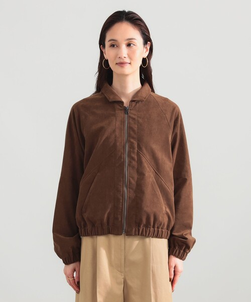 Demi-Luxe BEAMS（デミルクス ビームス）の「【別注】TICCA / ウルトラ スエード ブルゾン（ブルゾン・レディース・ブラウン・ONE SIZE）」の18枚目の写真