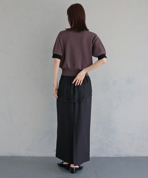 &g'aime（アンジェム）の「【&ｇ'aime 】レイヤードカーディガントップス　Layered Cardigan Top（カーディガン/ボレロ・レディース・ブラック/ブルー/ブラウン/グレイッシュベージュ・FREE）」の11枚目の写真