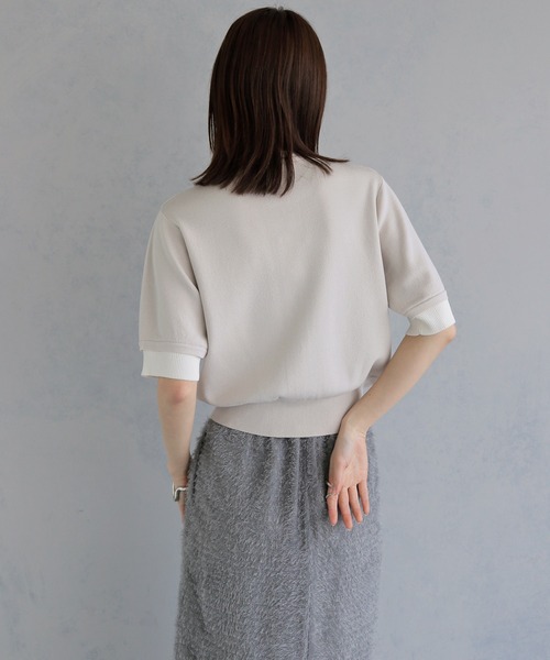 &g'aime（アンジェム）の「【&ｇ'aime 】レイヤードカーディガントップス　Layered Cardigan Top（カーディガン/ボレロ・レディース・ブラック/ブルー/ブラウン/グレイッシュベージュ・FREE）」の18枚目の写真