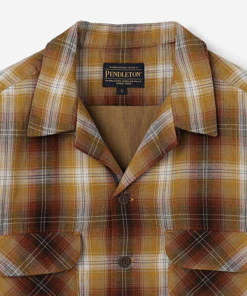 PENDLETON(ペンドルトン)の「PENDLETON | オープンカラー 半袖シャツ WOMEN(シャツ/ブラウス・レディース・ブルー系その他/グレー系その他/ブラウン系その他・S)」の14枚目の写真
