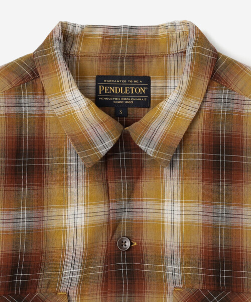 PENDLETON(ペンドルトン)の「PENDLETON | オープンカラー 半袖シャツ WOMEN(シャツ/ブラウス・レディース・ブルー系その他/グレー系その他/ブラウン系その他・S)」の13枚目の写真