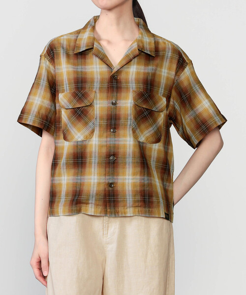 PENDLETON(ペンドルトン)の「PENDLETON | オープンカラー 半袖シャツ WOMEN(シャツ/ブラウス・レディース・ブルー系その他/グレー系その他/ブラウン系その他・S)」の5枚目の写真