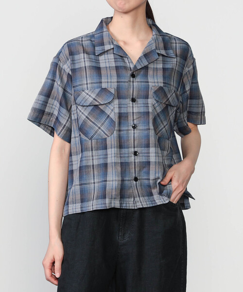PENDLETON(ペンドルトン)の「PENDLETON | オープンカラー 半袖シャツ WOMEN(シャツ/ブラウス・レディース・ブルー系その他/グレー系その他/ブラウン系その他・S)」の3枚目の写真