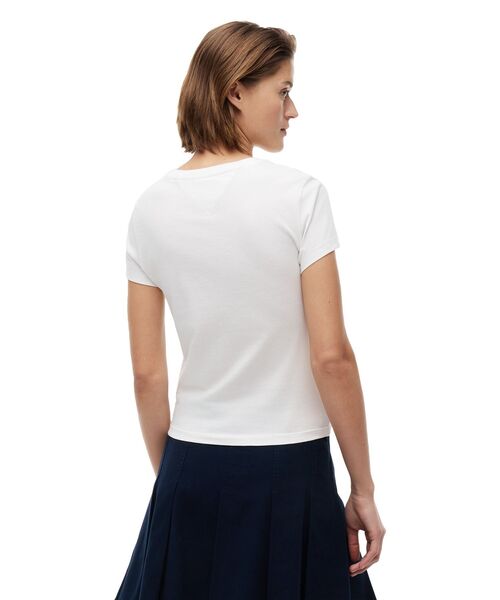 tommy jeans(トミー ジーンズ)の「エッセンシャルロゴスリムTシャツ(Tシャツ/カットソー・レディース・イエロー/ホワイト/マルチ・LARGE/MEDIUM/SMALL/X-SMALL)」の16枚目の写真