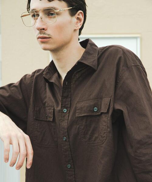 BROOKS BROTHERS（ブルックスブラザーズ）の「『別注』BROOKS BROTHERS×URBAN RESEARCH　SAFARI SHIRTS LONG-SLEEVE（シャツ/ブラウス・メンズ・ブラック/ブラウン・X-LARGE/LARGE/MEDIUM）」の11枚目の写真