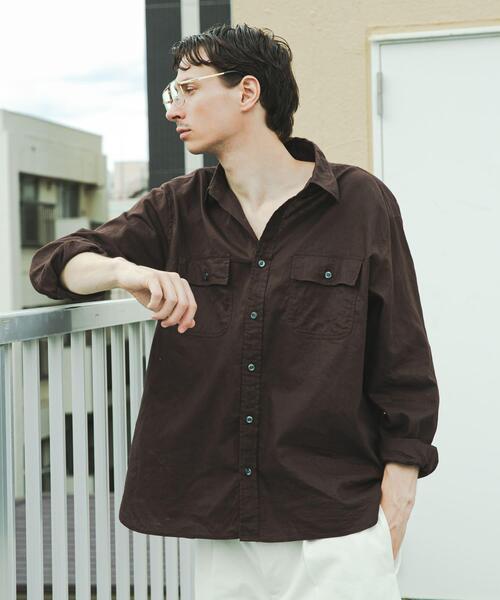 BROOKS BROTHERS（ブルックスブラザーズ）の「『別注』BROOKS BROTHERS×URBAN RESEARCH　SAFARI SHIRTS LONG-SLEEVE（シャツ/ブラウス・メンズ・ブラック/ブラウン・X-LARGE/LARGE/MEDIUM）」の12枚目の写真