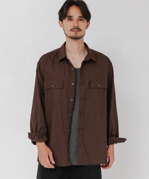 BROOKS BROTHERS（ブルックスブラザーズ）の「『別注』BROOKS BROTHERS×URBAN RESEARCH　SAFARI SHIRTS LONG-SLEEVE（シャツ/ブラウス・メンズ・ブラック/ブラウン・X-LARGE/LARGE/MEDIUM）」の17枚目の写真