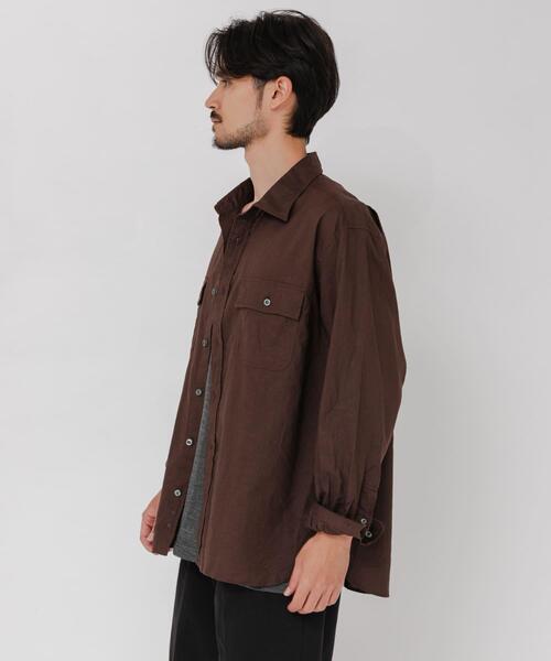BROOKS BROTHERS（ブルックスブラザーズ）の「『別注』BROOKS BROTHERS×URBAN RESEARCH　SAFARI SHIRTS LONG-SLEEVE（シャツ/ブラウス・メンズ・ブラック/ブラウン・X-LARGE/LARGE/MEDIUM）」の18枚目の写真