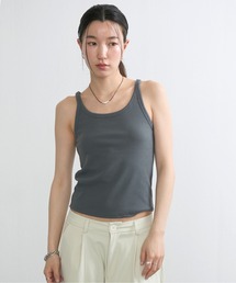 Basic Rib Sleeveless Top / ベーシックリブスリーブレストップ