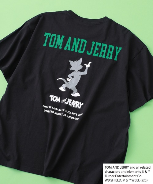 Tom＆Jerry（トムアンドジェリー）の「TOM&JERRY BIG T トムとジェリー ビッグ半袖Tシャツ（Tシャツ/カットソー・メンズ・チャコールグレー/杢グレー/グリーン/ブラック系1/ネイビー/ホワイト系1/グリーン系1/チャコール/モカ/オフホワイト/ホワイト系その他/ベージュ/ネイビー系1/ホワイト系2/オレンジ/ブラック・L/M/XL）」の6枚目の写真
