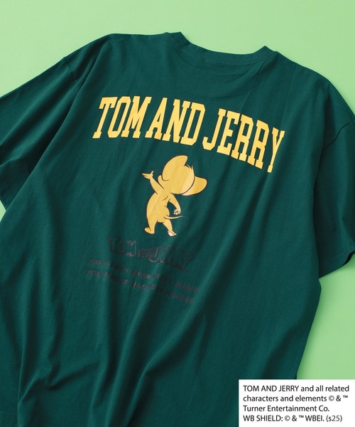 Tom＆Jerry（トムアンドジェリー）の「TOM&JERRY BIG T トムとジェリー ビッグ半袖Tシャツ（Tシャツ/カットソー・メンズ・チャコールグレー/杢グレー/グリーン/ブラック系1/ネイビー/ホワイト系1/グリーン系1/チャコール/モカ/オフホワイト/ホワイト系その他/ベージュ/ネイビー系1/ホワイト系2/オレンジ/ブラック・L/M/XL）」の13枚目の写真