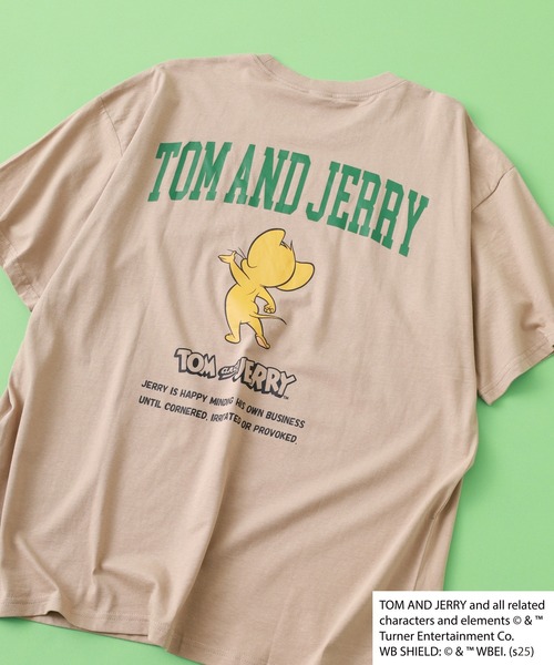 Tom＆Jerry（トムアンドジェリー）の「TOM&JERRY BIG T トムとジェリー ビッグ半袖Tシャツ（Tシャツ/カットソー・メンズ・チャコールグレー/杢グレー/グリーン/ブラック系1/ネイビー/ホワイト系1/グリーン系1/チャコール/モカ/オフホワイト/ホワイト系その他/ベージュ/ネイビー系1/ホワイト系2/オレンジ/ブラック・L/M/XL）」の11枚目の写真