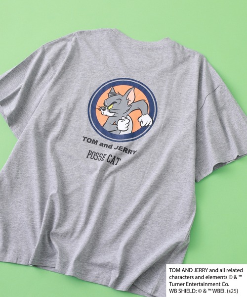 Tom＆Jerry（トムアンドジェリー）の「TOM&JERRY BIG T トムとジェリー ビッグ半袖Tシャツ（Tシャツ/カットソー・メンズ・チャコールグレー/杢グレー/グリーン/ブラック系1/ネイビー/ホワイト系1/グリーン系1/チャコール/モカ/オフホワイト/ホワイト系その他/ベージュ/ネイビー系1/ホワイト系2/オレンジ/ブラック・L/M/XL）」の8枚目の写真