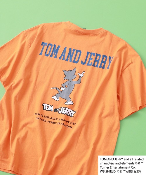 Tom＆Jerry（トムアンドジェリー）の「TOM&JERRY BIG T トムとジェリー ビッグ半袖Tシャツ（Tシャツ/カットソー・メンズ・チャコールグレー/杢グレー/グリーン/ブラック系1/ネイビー/ホワイト系1/グリーン系1/チャコール/モカ/オフホワイト/ホワイト系その他/ベージュ/ネイビー系1/ホワイト系2/オレンジ/ブラック・L/M/XL）」の16枚目の写真