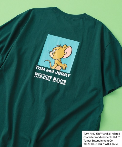 Tom＆Jerry（トムアンドジェリー）の「TOM&JERRY BIG T トムとジェリー ビッグ半袖Tシャツ（Tシャツ/カットソー・メンズ・チャコールグレー/杢グレー/グリーン/ブラック系1/ネイビー/ホワイト系1/グリーン系1/チャコール/モカ/オフホワイト/ホワイト系その他/ベージュ/ネイビー系1/ホワイト系2/オレンジ/ブラック・L/M/XL）」の12枚目の写真
