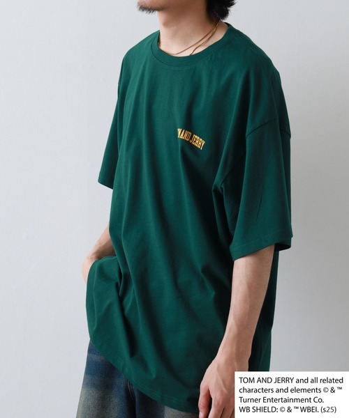 Tom＆Jerry（トムアンドジェリー）の「TOM&JERRY BIG T トムとジェリー ビッグ半袖Tシャツ（Tシャツ/カットソー・メンズ・チャコールグレー/杢グレー/グリーン/ブラック系1/ネイビー/ホワイト系1/グリーン系1/チャコール/モカ/オフホワイト/ホワイト系その他/ベージュ/ネイビー系1/ホワイト系2/オレンジ/ブラック・L/M/XL）」の21枚目の写真