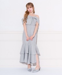 セール】【SMサイズ展開あり】サイドカットロングワンピース