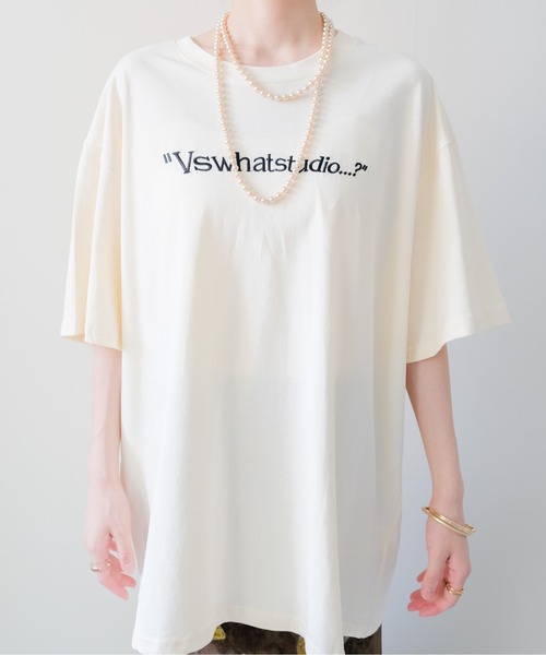 DOLLUPOOPS(ドールアップウップス)の「Dog Graphic Back Print T-shirt(ドッググラフィックバックプリントTシャツ)(Tシャツ/カットソー・レディース・イエロー/ブラック/チャコールグレー/オフホワイト・FREE)」の13枚目の写真