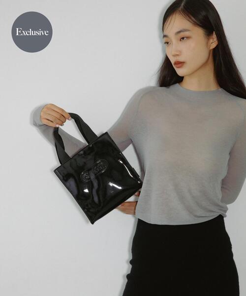 RODE SKO(ロデスコ)の「『別注』OUTDOOR PRODUCTS×hun RODESKO GLOSSY BAG(ショルダーバッグ・レディース・ブラック/ベージュ系その他・-)」の2枚目の写真
