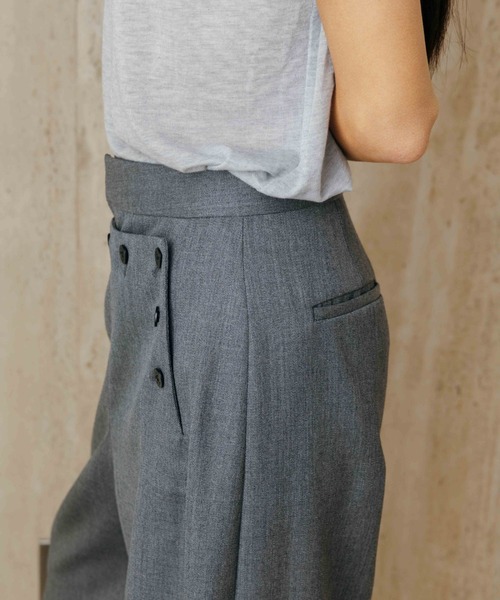 CREDONA(クレドナ)の「MARIN PANTS/マリンパンツ(スラックス・レディース・ブラック/グレー・0/1)」の14枚目の写真
