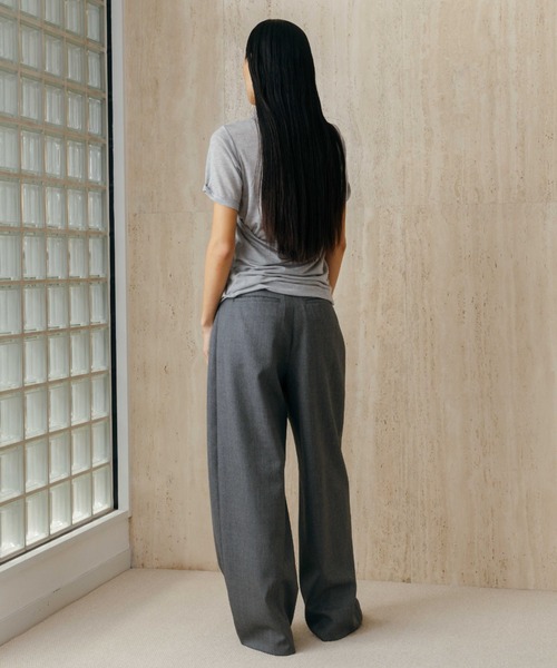 CREDONA(クレドナ)の「MARIN PANTS/マリンパンツ(スラックス・レディース・ブラック/グレー・0/1)」の5枚目の写真